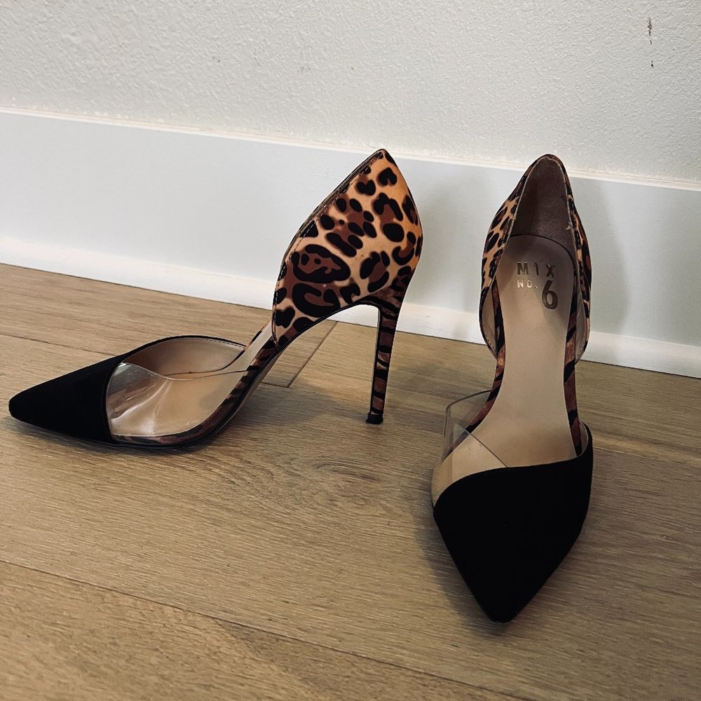 Mix No. 6 Heels Size 6.5 - Cheetah Print